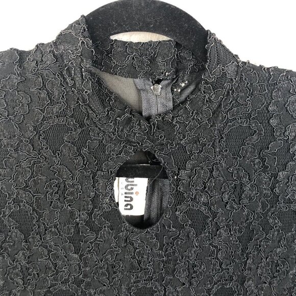 Vintage Rubina Dress Womens Small Black Lace Pleats Fairy Whimsigoth  Feminine - Picture 7 of 16